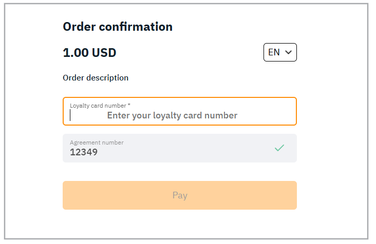 Custom fields on the transaction confirmation page